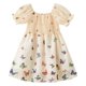 thumbnail image 2 of Vestido con volantes y estampado de mariposas de manga corta para niñas pequeñas, 2 of 8