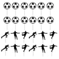 thumbnail image 1 of 24pcs Soccer Cupcake Toppers Soccer Ball Cupcake Toppers Cake Decoration, 1 of 2