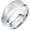 Silver, variant on Unisex Stainless Steel 8MM Religious Prayer Statement Lucky Amulet Black Rings