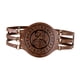 thumbnail image 3 of Cinturón ancho medieval de diseño vintage ajustable para hombres y mujeres, cinturón de corsé de caballero. Marrón, 3 of 9