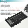 thumbnail image 3 of R8D7N 0R8D7N Laptop Battery Replacement for Dell Latitude 5400 5410 5500 5510 Precision 3540 3550 7590 7591 7791 2-in-1 Series(11.4V 51Wh 4470mAh), 3 of 11