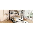 thumbnail image 6 of Full Xl Over Queen Metal Bunk Bed With Trundle, Black Color - Sleek Design, Safe For , Convenient Assembly Trundle Queen, Elegant Look, Construction, 6 of 7