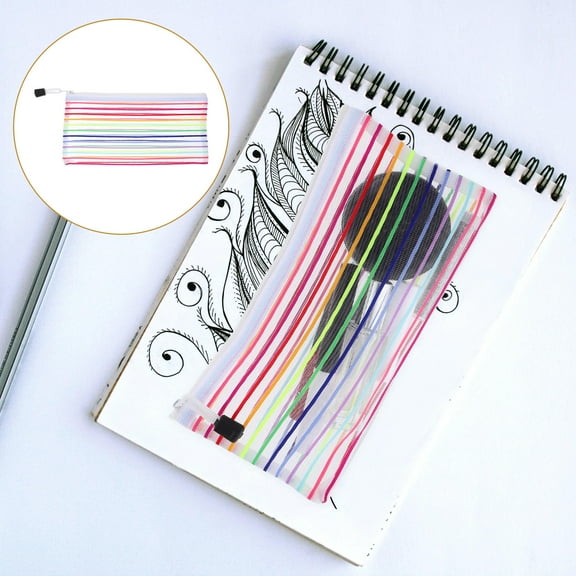 Soimiss 6Pcs Practical Cash Bags with Breathable Mesh Oxford Cloth for Receipt Coupon Organization