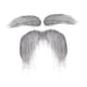 thumbnail image 3 of Bigote falso, cejas, disfraz, accesorios para fiestas de cumpleaños y óperas. gris, 3 of 9
