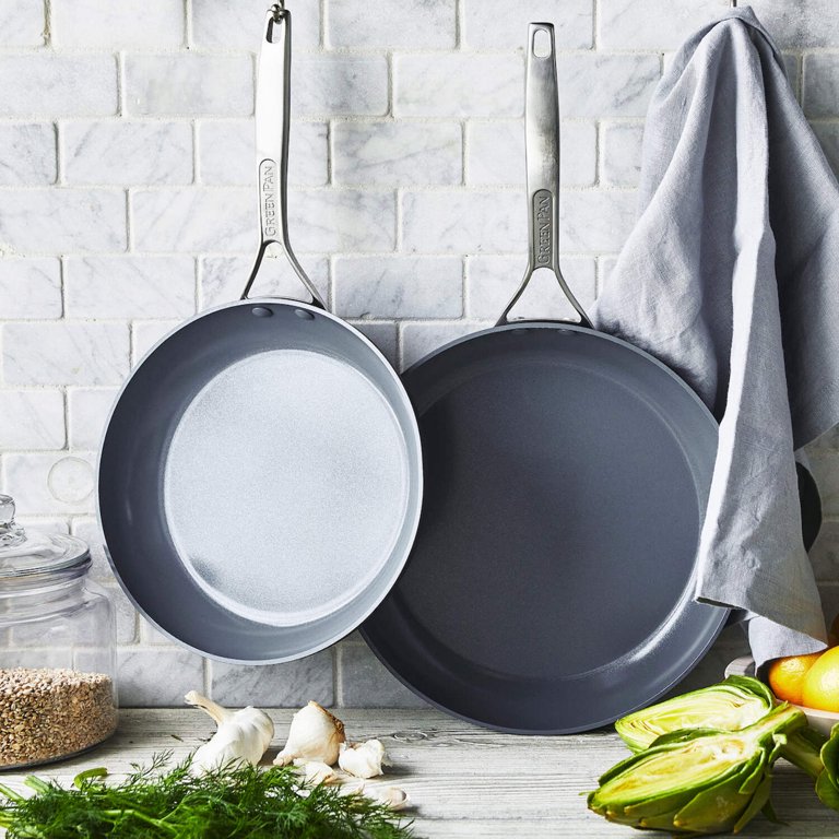 GreenPan ヘルシーセラミックノンスティック 24cm 2本セット GreenPan Cookware Healthy Ceramic Non-Stick 2-Piece Frypan Set
