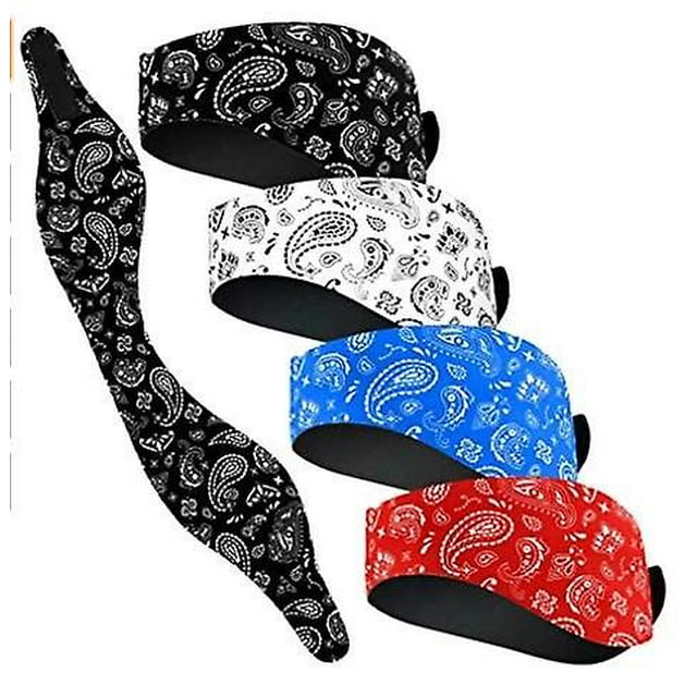 Lot de 4 bandeaux de natation en néoprène pour adultes, protection des oreilles, pour le yoga et le sport