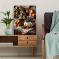 thumbnail image 5 of Pumpkin Grape Olive Oil Canvas Print, Rustic Fall Halloween Art, Farmhouse Seasonal Kitchen Wall Decor, 5 of 8