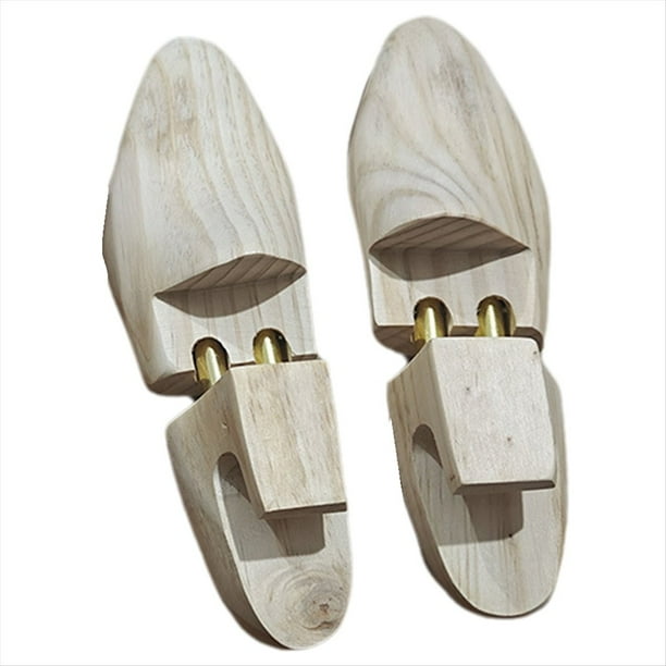 Horma de Madera Maciza para Zapatos, Ajustable, Antiarrugas, de , Tamaño L
