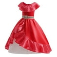 thumbnail image 4 of HAWEE Girls Princess Red Dress Birthday Halloween Party Fancy-Dress Costume for Kids 2-12 Years, 4 of 8