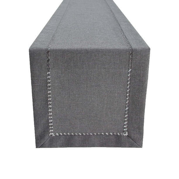 Mantel navideño decorativo transpirable, reutilizable y duradero para el Día de Acción de Gracias Gris