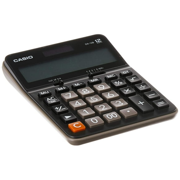 Calculadora Casio Negro DX-12B-BK-W-DC