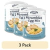 (3 pack) Pasteurized Dried Scrambled Egg Mix Emergency Food Supply, 57 Servings, 10 Year Shelf Life, 7g Protein per Serving - Dry Whole Egg Powder Blend, Ingredient for Baking and Cooking