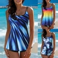 thumbnail image 4 of Women Plus Size Swim Top Plus Size Tankini Swimsuits Tank Tops Tummy Control Shorts Bathing Suits, 4 of 9