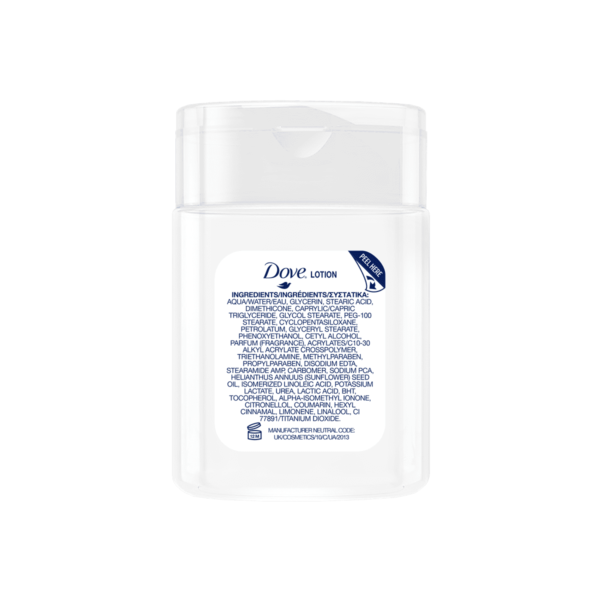 Dove 1.0 oz (30ml) Hydrating Lotion for Hotels, Motels, Hospitality and Travel Use - Case of 192