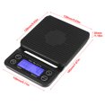 thumbnail image 3 of 3KG/0.1g Food Kitchen Digital Scale, Food Scale with Pull-Out Display for Cooking, Baking, Weight Loss[blue], 3 of 9