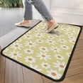 thumbnail image 4 of Beige Daisy Flower White Blooms Pattern Door Rugs,Washable Non Slip Door Mats Indoor,Decorative Door Mats,Entry Mat Indoor for Entrance,Bedroom,Kitchen,Bathroom,30"x17", 4 of 6