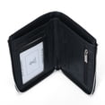 thumbnail image 5 of LOLIPPYY Men Fashion Wallet Rfid Blocking Black Zipper Pocket Purse for Secure Money Storage, 5 of 8