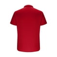 thumbnail image 3 of Fnnxeal Mens Summer Shirts for Polo, Short Sleeve Casual Tees Button Solid Collared Shirt Big and Tall Polo Shirts for men Red T-Shirts L, 3 of 4