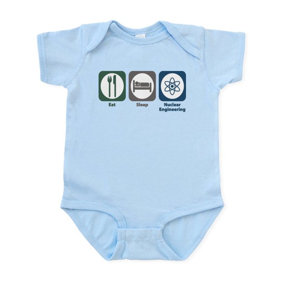CafePress - Eat Sleep Nuclear Engineering Infant Bodysuit - Baby Light Bodysuit, Size Newborn - 24 Months