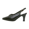 thumbnail image 3 of PEERAGE Hope Women's Wide Width Pointed Toe Dress Pump BLACK 9, 3 of 6