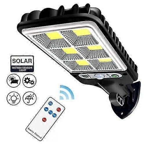 Led Solar Light Motion Sensor 3 Modes Flood Lamp Outdoor Street Wall Yard Garden