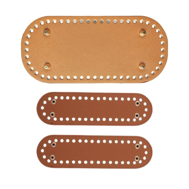 3 Uds Endurecido DIY Tejido a Mano Bolsos de Hombro Almohadilla Inferior Inserto Cojín Monedero Bolsa Suministros Marrón Salvador Fondos de totalizador