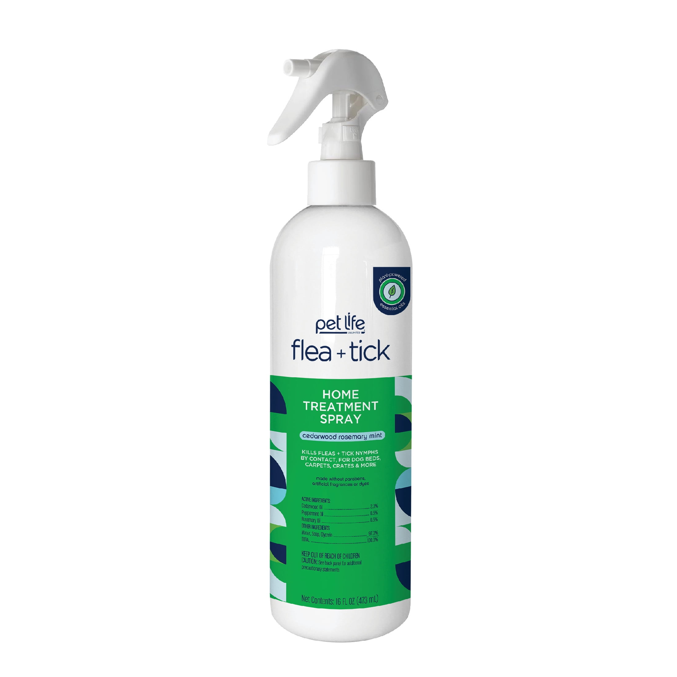 Pet Life Unlimited Flea & Tick Home Treatment Spray for Homes with Dogs or Cats, 16oz