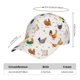 thumbnail image 2 of Fotbe Funny Chicken Gorro Clásico de Béisbol, Gorra Ajustable con Broche Snapback, Gorro de Exterior de Algodón Suave, 2 of 6