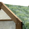 thumbnail image 5 of Leaf Pet House, Tropical Exotic Banana Forest Palm Tree Leaves Watercolor Design Image, Outdoor & Indoor Portable Dog Kennel with Pillow and Cover, 5 Sizes, Pale Green Dark Green, by Ambesonne, 5 of 5