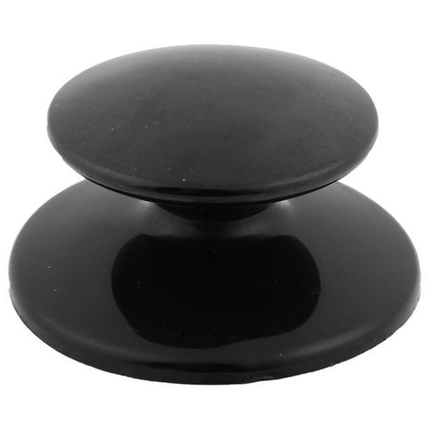Reemplazo de tapa de pomo de olla de plástico para cocina Uxcell, negro
