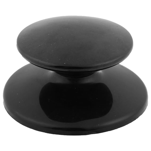 Reemplazo de tapa de pomo de olla de plástico para cocina Uxcell, negro