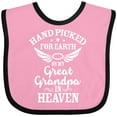 thumbnail image 3 of Inktastic Handpicked for Earth by My Great Grandpa in Heaven Boys or Girls Baby Bib, 3 of 4