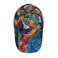 thumbnail image 2 of Kdxio Unisex Vibrant Rainbow Parrot Fantasy Pattern Baseball Cap Unisex Washed Classic Adjustable Hat, 2 of 5
