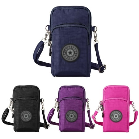 EEEKit Waterproof Nylon Crossbody Cell Phone Purse Smartphone Wallet Bag for Women Compatible with All Smartphones Up to