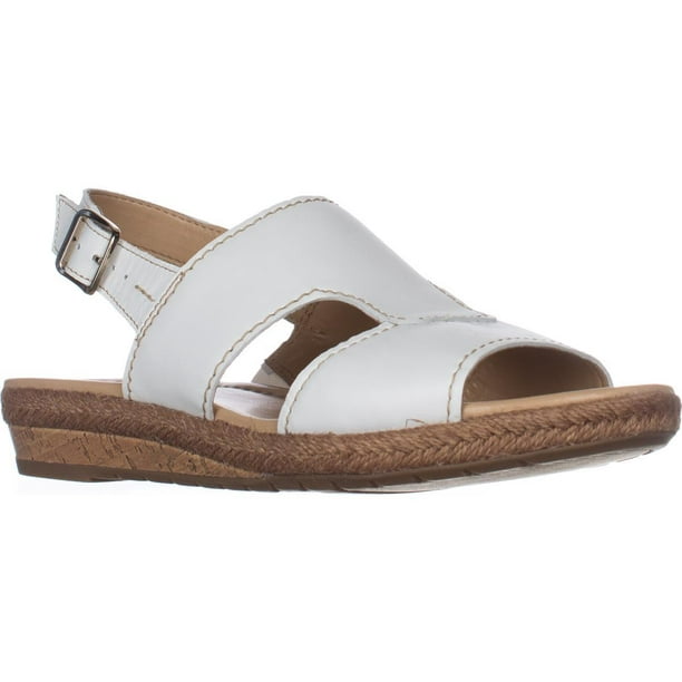 Naturalizer - Womens naturalizer Reese Flat Comfort Sandals - White ...