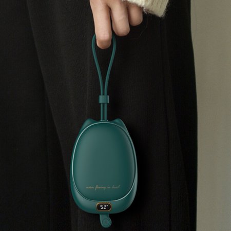 2-in-1 Electric Hand Warmer Rechargeable Mini Travel Mobile Power Bank  Outdoor Pocket Heater Office School Charger Cold Weather Green | Walmart  Canada