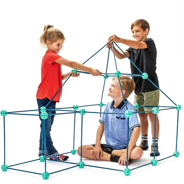 Fun Forts Kids Tent For 81 Pack Stem Toys Fort Building Kit Play Fun Forts Kids Tent For 81 Pack, Outdoor Fort Kit