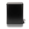 thumbnail image 4 of Slim Bathroom Trash Can - Small Garbage Pail with Soft Close Lid & Step Foot Pedal | Narrow Black Metal Waste Basket with Removable Inner Bucket, 2.6 Gallon, 4 of 5