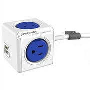 Allocacoc 4420BL/USEUPC 4-outlet Extended Dual Usb