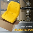 thumbnail image 2 of KOJEM Pair High Back Seats Compatible with John Deere Gator XUV 850D 620I TX 4X2 Turf TX 4X2 4X2 HPX F735 F725 F710 GX355 GX345 Replacement for VG11696 Yellow, 2 of 10