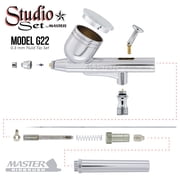 New 6 DUAL-ACTION AIRBRUSH SET-Gravity Siphon Side Feed