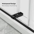 thumbnail image 5 of Double Sliding Frameless Shower Door 56-60 in. W x 76 in. H with Soft-Close Mechanism, Premium 3/8" Tempered Glass & Easy-Clean Coating, Stainless Steel Hardware & Matte Black Finish, 5 of 9