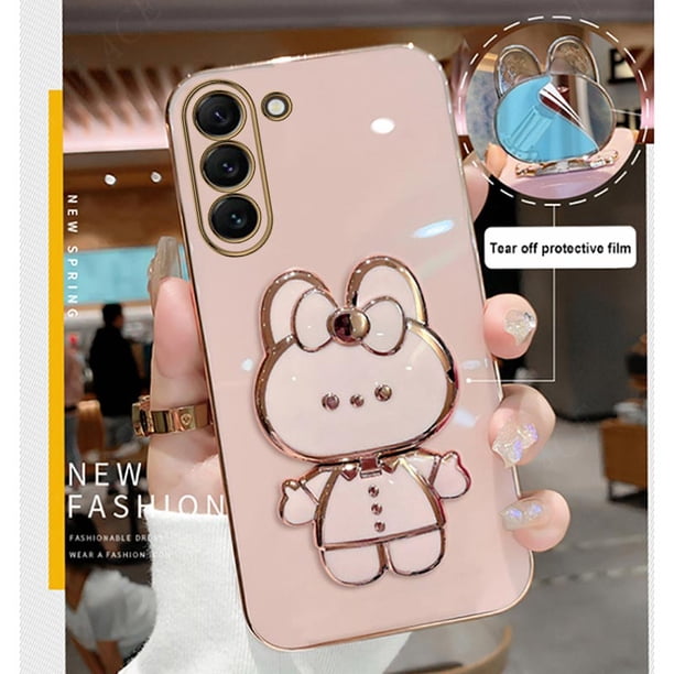 Funda de teléfono con espejo para Samsung Galaxy, carcasa con soporte Ultra S20 Fe, S23, S20, S22, S21, S10, S9, S8, Note 10, 20, 8, 9 Plus comercio de xuanjing unisex
