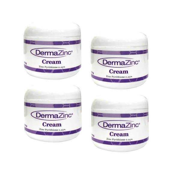 DermaZinc Cream Zinc Pyrithione .25% - 4 Oz., Pack of 4