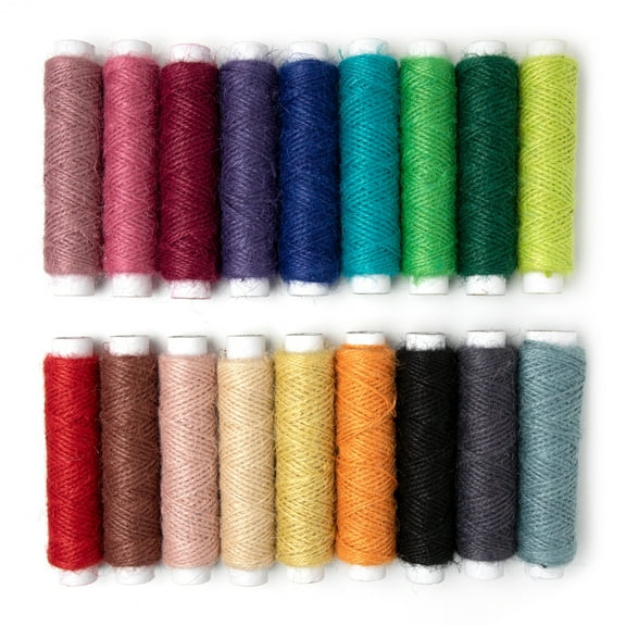 Cousin DIY Mega Natural Cord Assortment, Jute Twine, 18 Multi-Color Rolls, 91.8 ft Total
