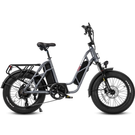 Fucare Electric Bike for Adults,Gemini/Gemini X Dual Battery 48V 30AH Long Range Cargo Ebike 750W Motor,20MPH,20'' x 4.0'' Fat Tires