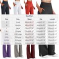 thumbnail image 3 of ZOIGHDA Yoga Pants for Women Dressy Casual High Waist Straight Leg Work Slacks Plus Size Leggings with Pockets for Women(Dark Gray,3X-Large), 3 of 6