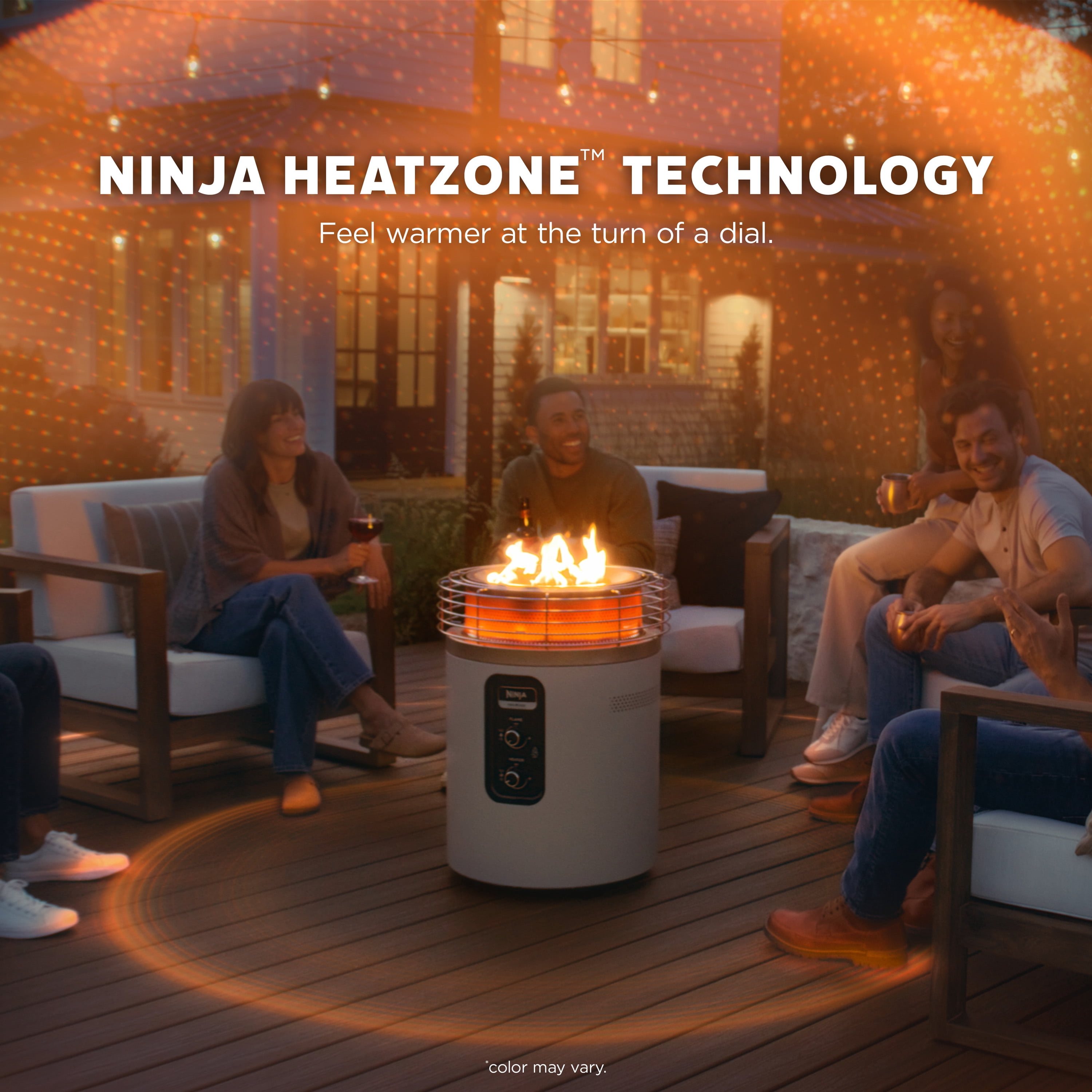 Ninja Fireside360 Outdoor Heater & Fire Pit, Stone