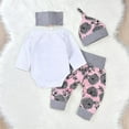 thumbnail image 5 of SYNPOS Newborn Infant Baby Girl Clothes Fall Outfits Infant Romper Pants Cute Toddler Girl Clothes Gift Set 0-18 Months, 5 of 8