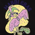 thumbnail image 3 of CafePress - Mardi Gras Flamingo T Shirt - Women's Traditional Fit Dark T-Shirt, 3 of 4